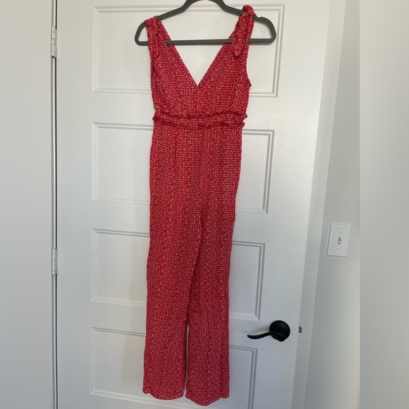 Red & White Jumpsuit - Picture 2 of 3